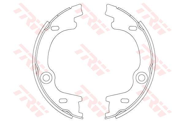 Колодки тормозные барабанные зад TRW GS8807 Киа 3170₽