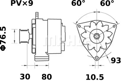 Генератор - Mahle MG 503