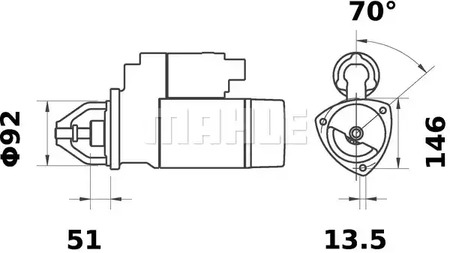 Стартер - Mahle MS 585
