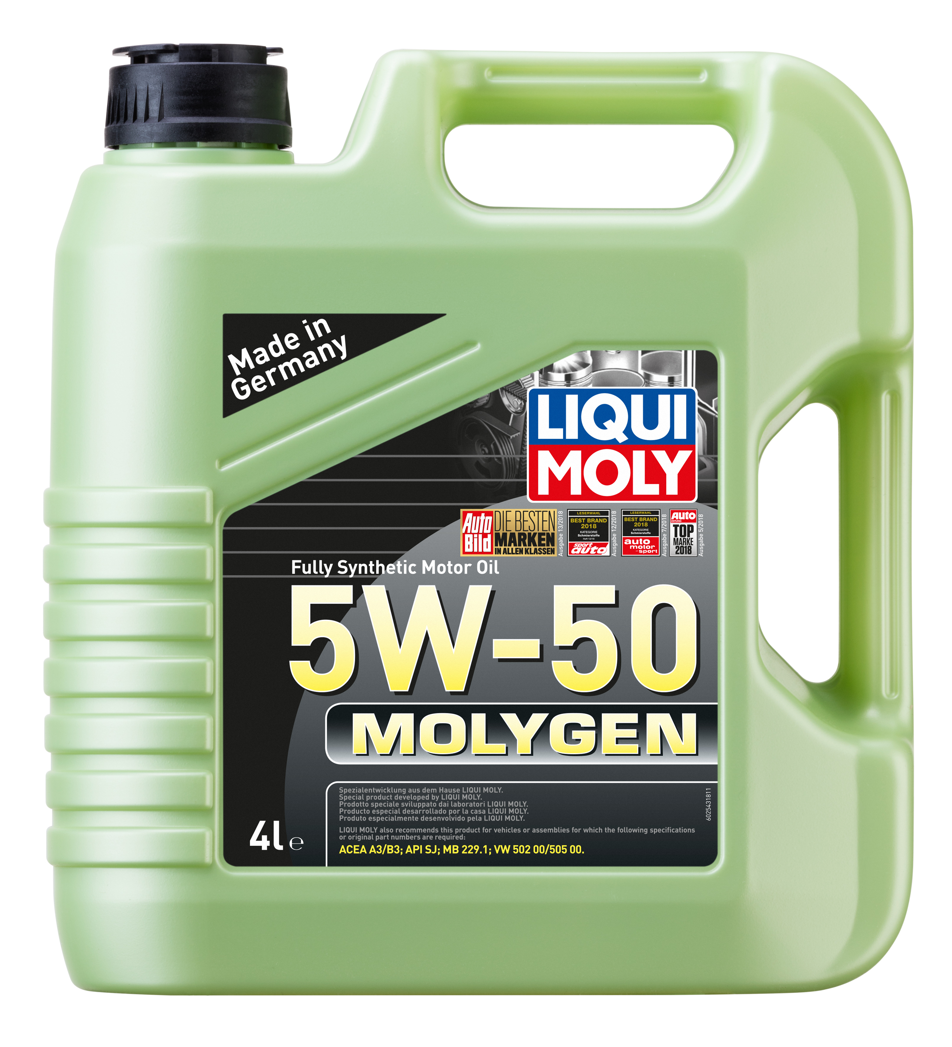 Масло моторное синтетическое 10w-50 4л - Liqui Moly 2543