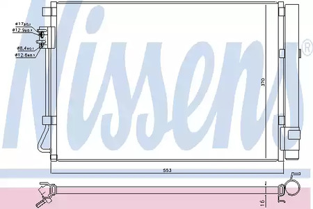 Конденсатор, кондиционер - Nissens 940564