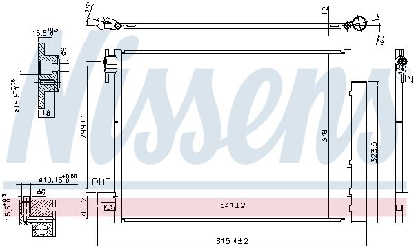 Конденсатор, кондиционер - Nissens 940593