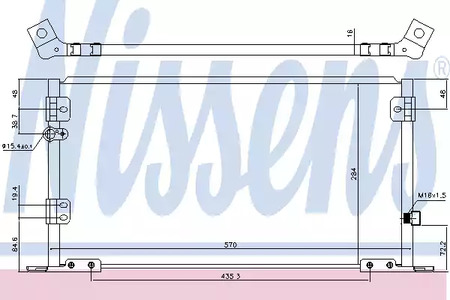 Конденсатор, кондиционер - Nissens 940608