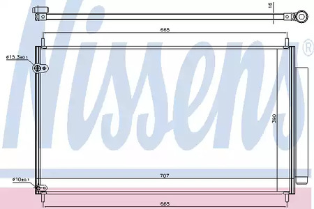 Конденсатор, кондиционер - Nissens 940609