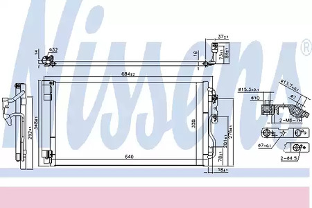Конденсатор, кондиционер - Nissens 940628
