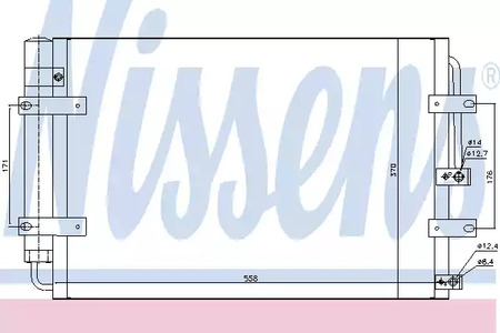 Конденсатор, кондиционер - Nissens 940631