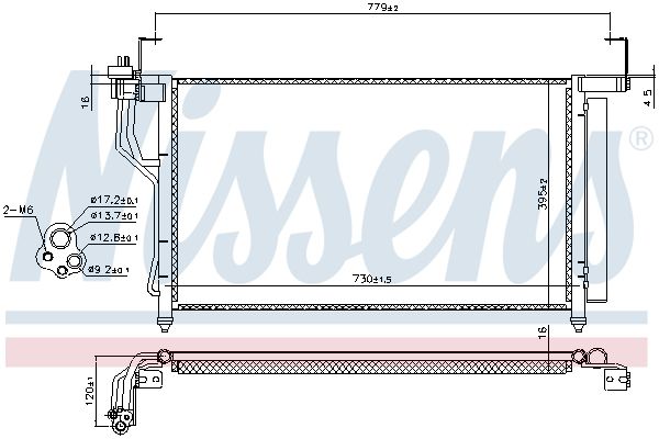 Конденсатор, кондиционер - Nissens 940632