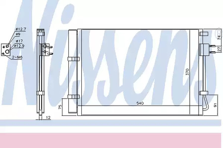 Конденсатор, кондиционер - Nissens 940636