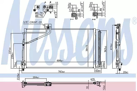 Конденсатор, кондиционер - Nissens 940657