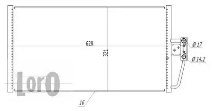Конденсатор, кондиционер - LORO 004-016-0023