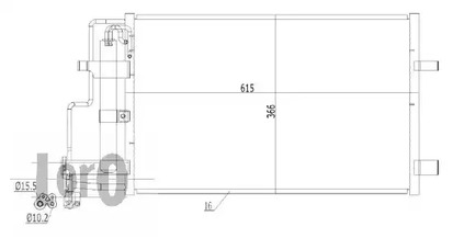 Конденсатор, кондиционер - LORO 030-016-0017