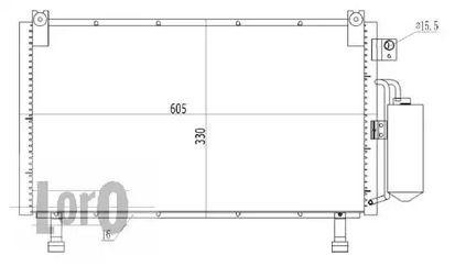 Конденсатор, кондиционер - LORO 035-016-0033