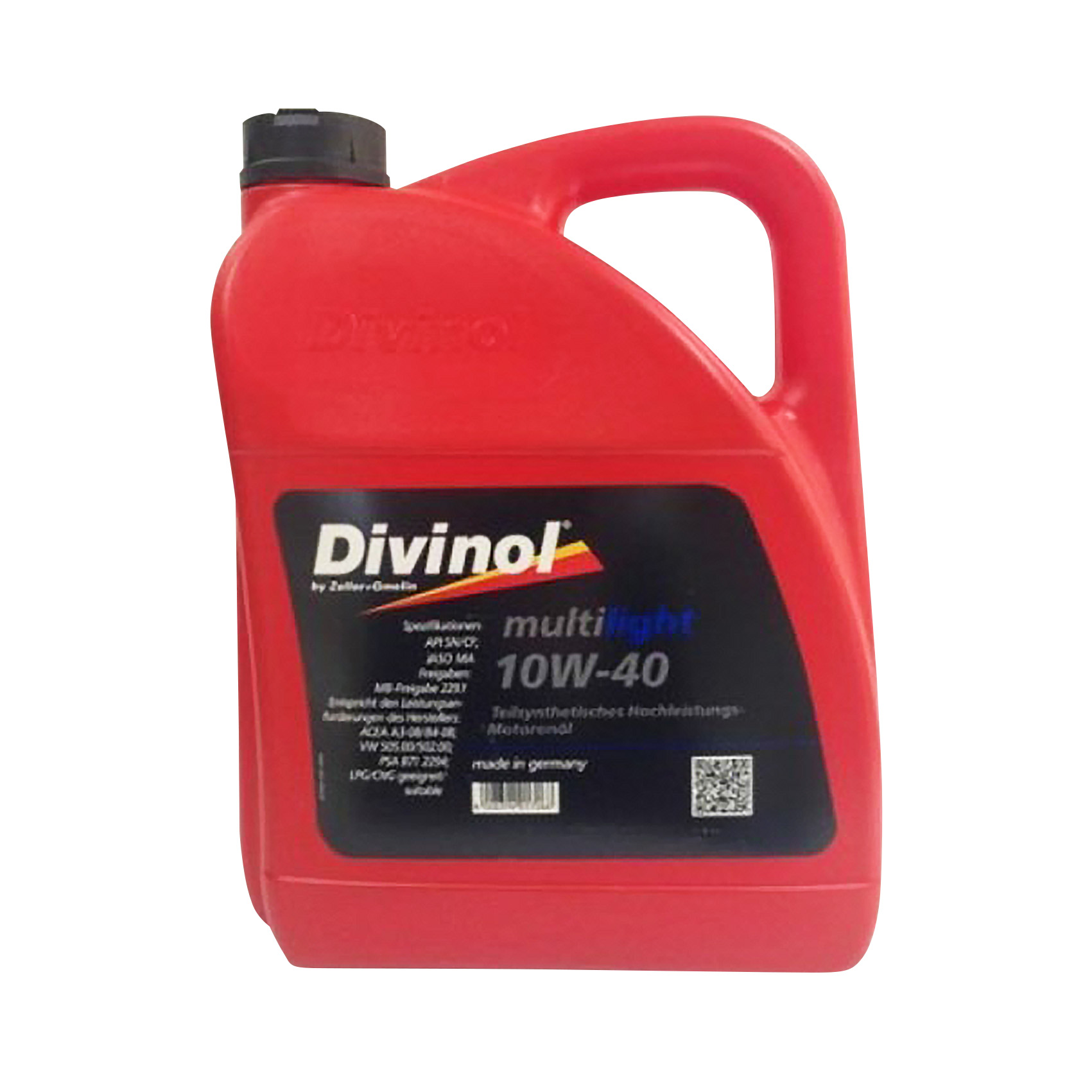 Масло моторное полусинтетическое Multilight 10w-40, 4л - DIVINOL 49610-K004