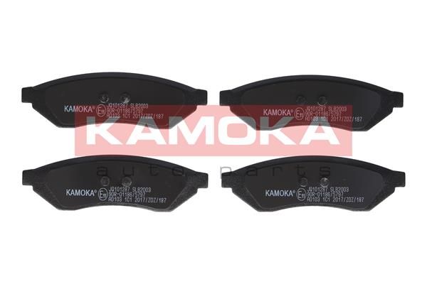 Комплект тормозных колодок, дисковый тормоз - Kamoka JQ101287
