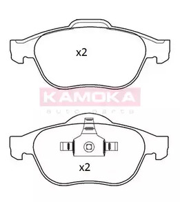 Колодки тормозные дисковые | перед | - Kamoka JQ101290