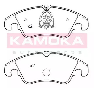 Комплект тормозных колодок, дисковый тормоз | перед | - Kamoka JQ101298