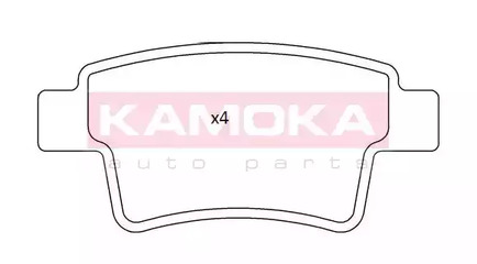 Колодки тормозные дисковые | зад | - Kamoka JQ101220