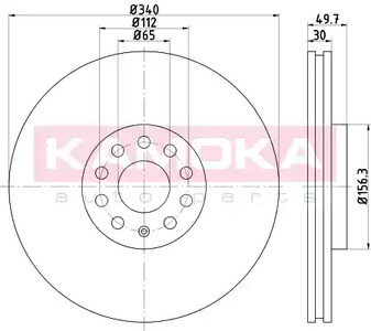 Тормозной диск - Kamoka 103313