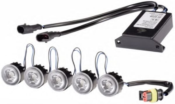 Комплект фар дневного освещения - Hella 2PT 010 458-711