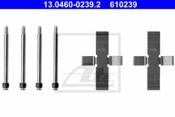 Комплектующие, колодки дискового тормоза - ATE 13.0460-0239.2