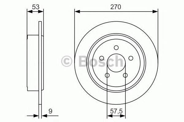 Тормозной диск | зад | - Bosch 0 986 479 A79