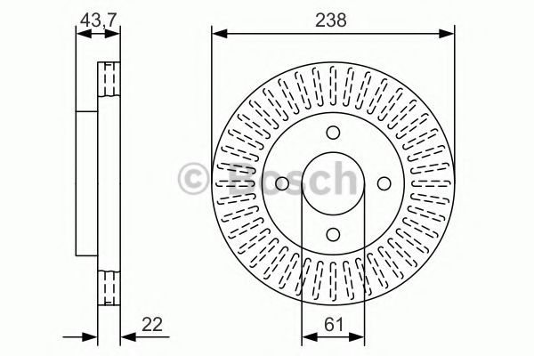 Диск тормозной | перед | - Bosch 0 986 479 A87