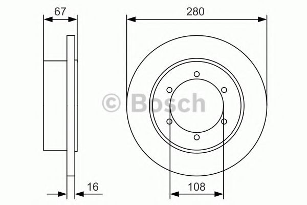 Тормозной диск | зад | - Bosch 0 986 479 A94