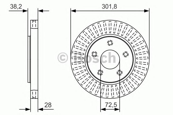 Тормозной диск | перед | - Bosch 0 986 479 B17