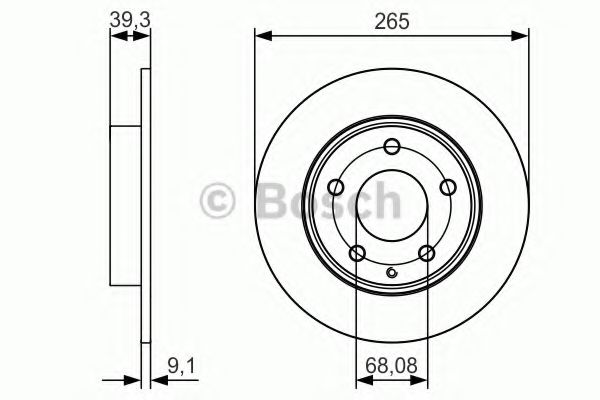 Диск тормозной | зад | - Bosch 0 986 479 C26