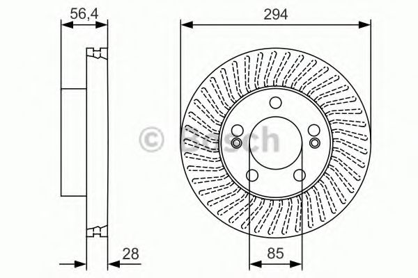 Диск тормозной | перед | - Bosch 0 986 479 C31