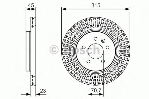Тормозной диск | зад | - Bosch 0 986 479 C46