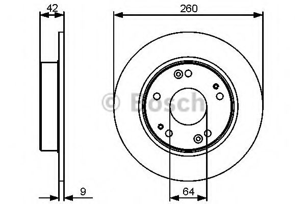 Тормозной диск | зад | - Bosch 0 986 479 C63