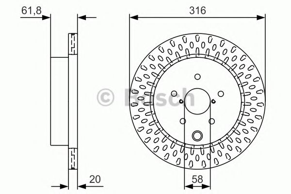 Тормозной диск | зад | - Bosch 0 986 479 V05