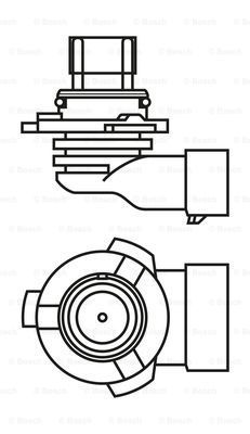 Лампа накаливания ECO HB3 12V 60W P20d - Bosch 1 987 302 807