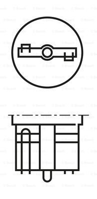 Лампа накаливания ECO wy5w 12V 5W W2,1x9,5d - Bosch 1 987 302 820
