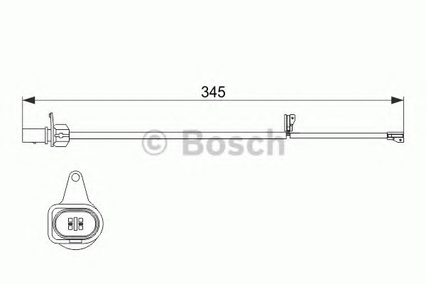 Датчик износа тормозных колодок  - Bosch 1 987 474 507