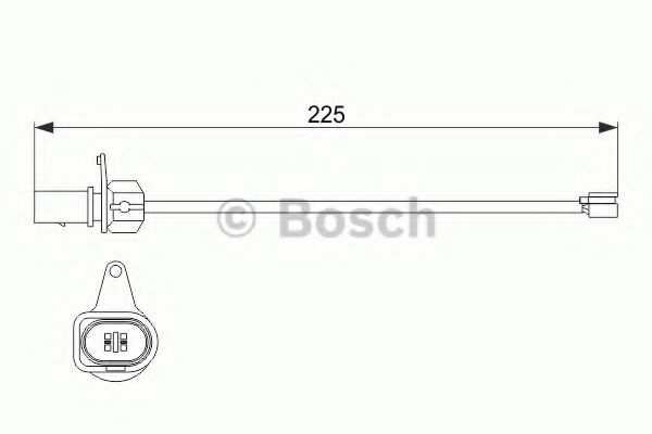 Сигнализатор, износ тормозных колодок - Bosch 1 987 474 511
