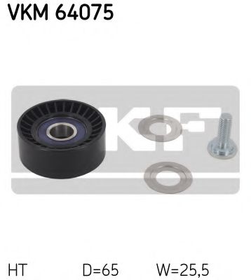Натяжной ролик, поликлиновой ремень - SKF VKM 64075