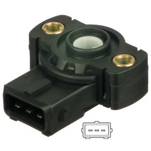 Датчик, положение дроссельной заслонки - Delphi SS11002-12B1