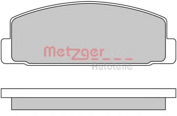 Колодки тормозные дисковые | зад | - Metzger 1170088