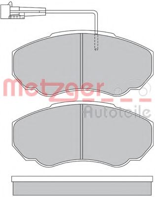 Колодки тормозные дисковые | перед | - Metzger 1170227