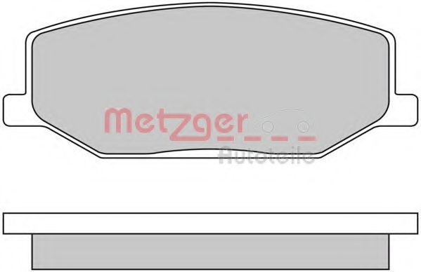 Комплект тормозных колодок, дисковый тормоз | перед | - Metzger 1170259