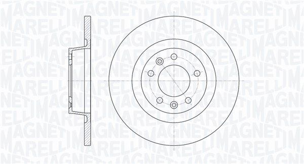 Тормозной диск - Magneti Marelli 361302040105