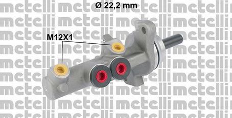 Главный тормозной цилиндр - Metelli 05-0833