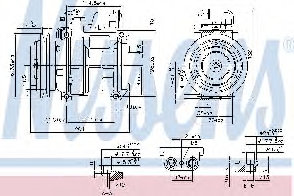 Компрессор, кондиционер - Nissens 890028