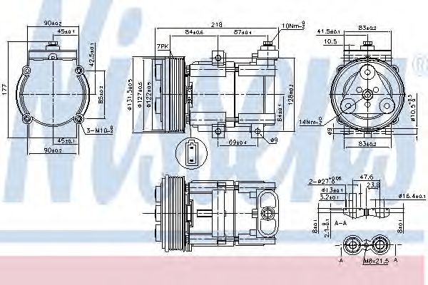 Компрессор, кондиционер - Nissens 890081