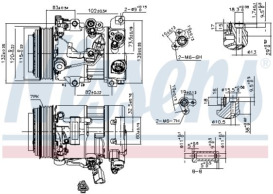 Компрессор, кондиционер - Nissens 890156