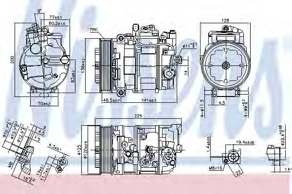 Компрессор, кондиционер - Nissens 890294