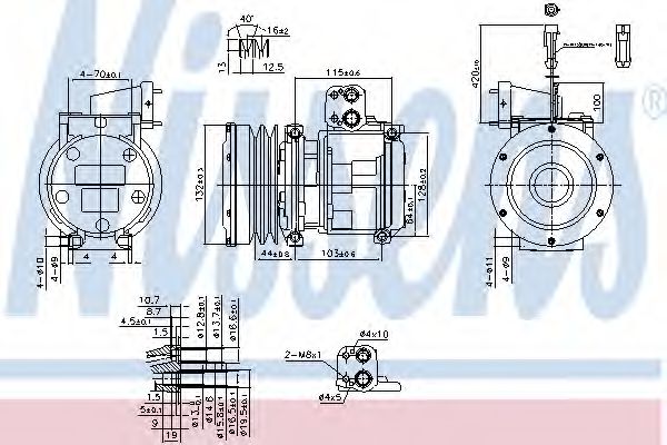 Компрессор кондиционера - Nissens 89747