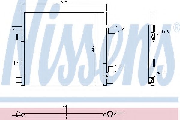 Конденсатор, кондиционер - Nissens 940536